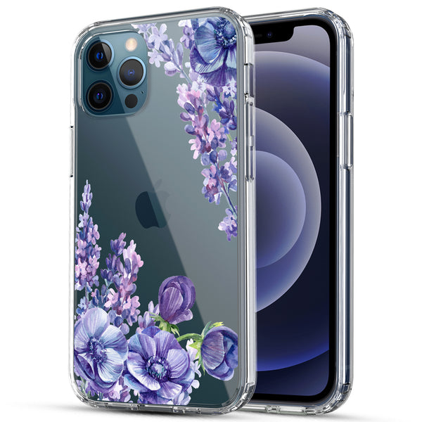 iPhone 12 / iPhone 12 Pro Case, Anti-Scratch Clear Case - Lavender