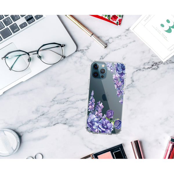 iPhone 12 Pro Max Case, Anti-Scratch Clear Case - Lavender