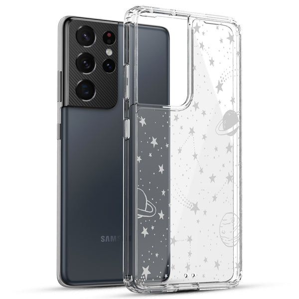 Samsung Galaxy S21 Ultra (5G) Case, Anti-Scratch Clear Case - Universe