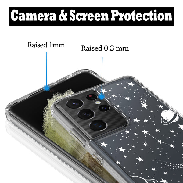 Samsung Galaxy S21 Ultra (5G) Case, Anti-Scratch Clear Case - Universe