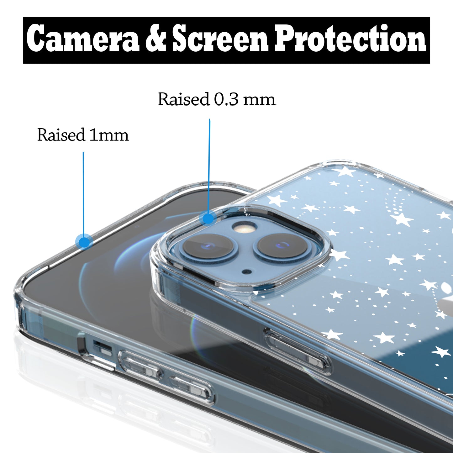 iPhone 13 Case, Anti-Scratch Clear Case - Universe